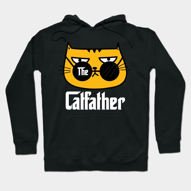 The Catfather Gangster Tiger Father Humor Hoodie by creative